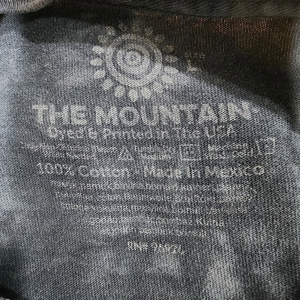 The Mountain Tee Shirt Warrior Eagle Wolf Short Sleeve Tie Dye size Large